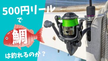 【船釣り実釣検証】『500円』のダイソーリール2000番で魚の王様「マダイ」は釣れるのか