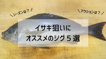 「イサキジギング」にオススメのジグ５選 　シーズン・カラー・重さ・アクションまで徹底解説